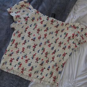 Forever21 off the shoulder top 🤍